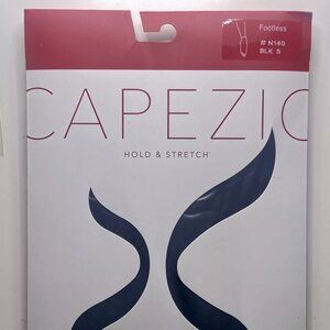 Capezio Hold & Stretch Footless Tights Black Size S Small NIP New In Package